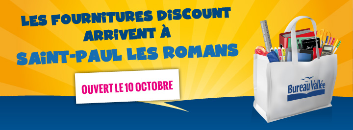 Bureau Vallée s’installe à Saint-Paul-les-Romans / Romans sur Isère