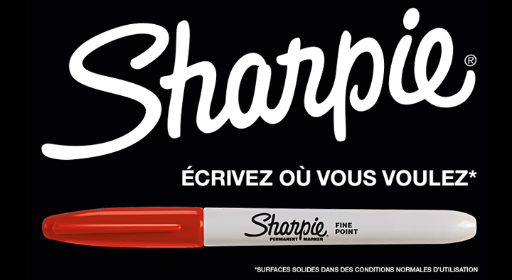 Sharpie, écrivez où vous voulez