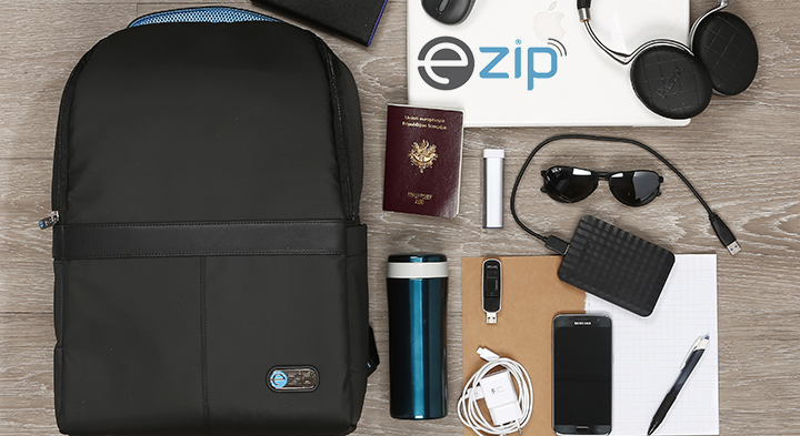 Découvrez E-Zip, le sac à dos connecté pour se déplacer dans la jungle urbaine en toute tranquillité !
