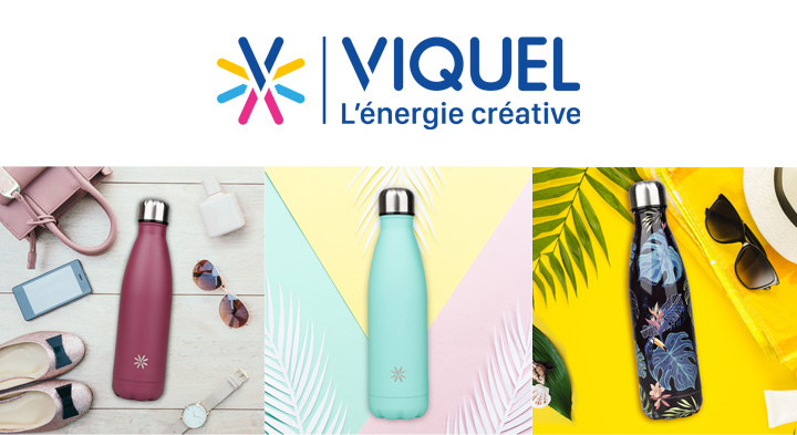 Consommez tendance et éco-responsable avec les gourdes AQUA de VIQUEL !