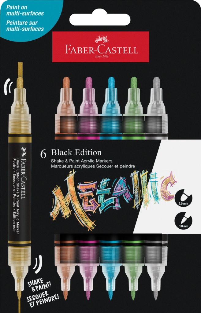 Marqueurs Shake&Paint - la personnalisation à l’infini 1 285517 PM1 BlackEdition ShakePaint 6er Metallic 1024 NR.tif PM1 RemoveBackground
