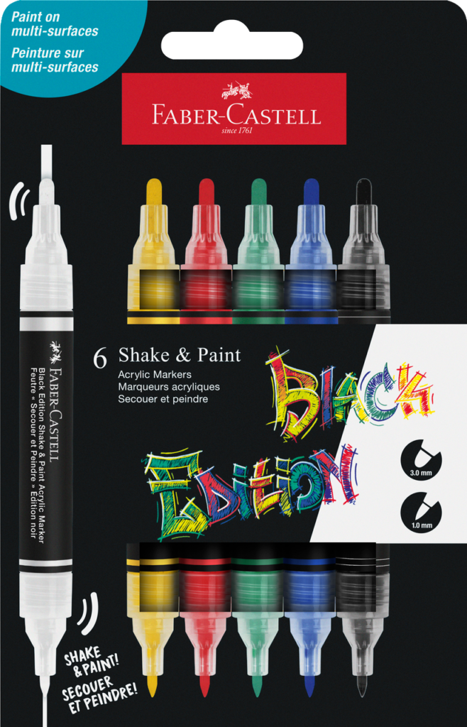 Marqueurs Shake&Paint - la personnalisation à l’infini 2 detoure 285507 PM1 BlackEdition ShakePaint 6er Basic 1024 NR