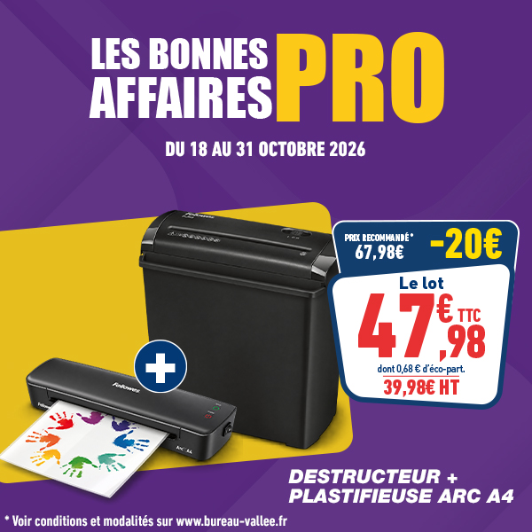 Les bonnes affaires pour les Pros - Jusqu'à 60% de remise 3 Destructeur de documents coupe droite Fellowes Powershred P-25S