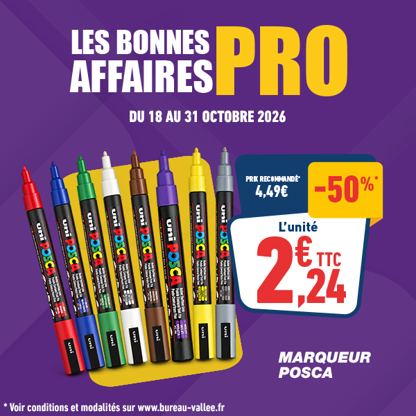 Les bonnes affaires pour les Pros - Jusqu'à 60% de remise 1 Posca - Marqueur peinture pointe fine