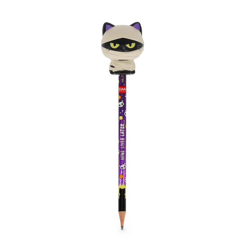 Halloween chez Bureau Vallée : déco, papeterie et accessoires monstres pour le bureau et la maison ! 3 Legami - Crayon Antistress Kitty Mummy - Halloween