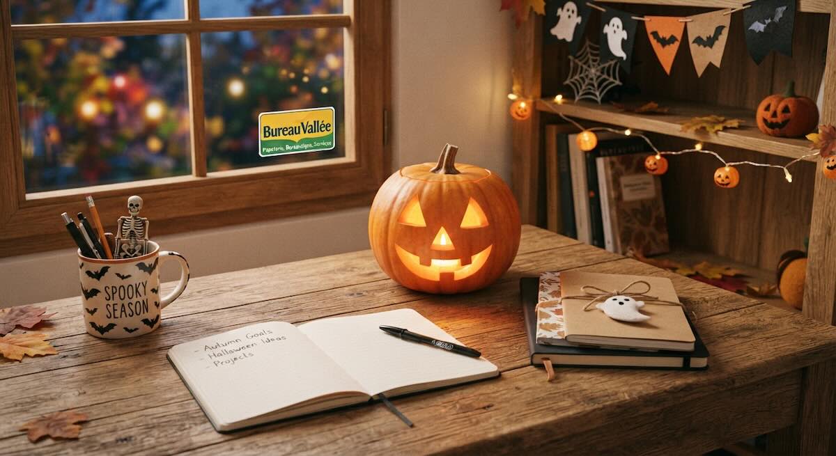 Halloween chez Bureau Vallée : déco, papeterie et accessoires monstres pour le bureau et la maison !