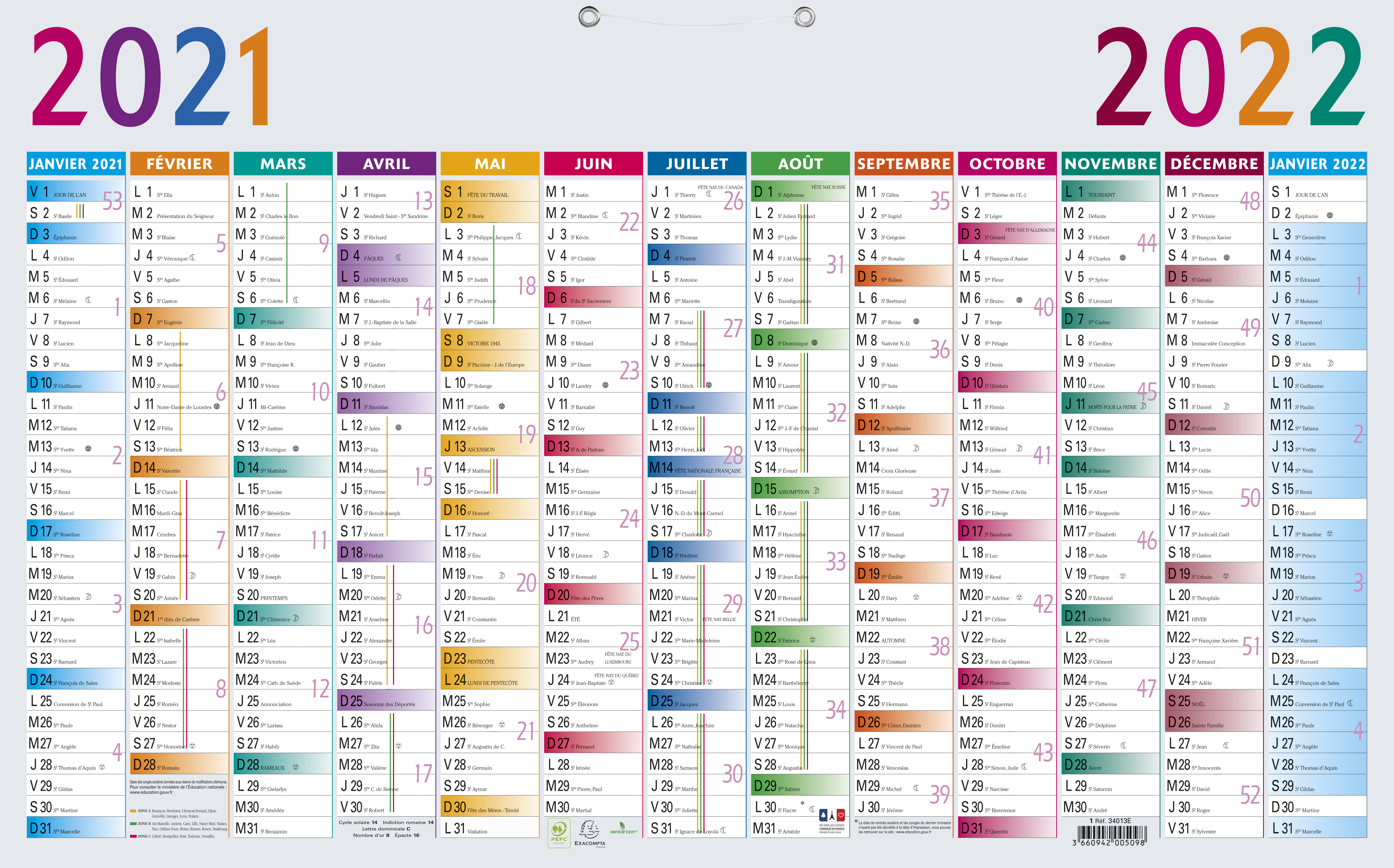 Calendrier 2025 Bureau Vallée : L'allié Indispensable pour une Année Organisée et Productive