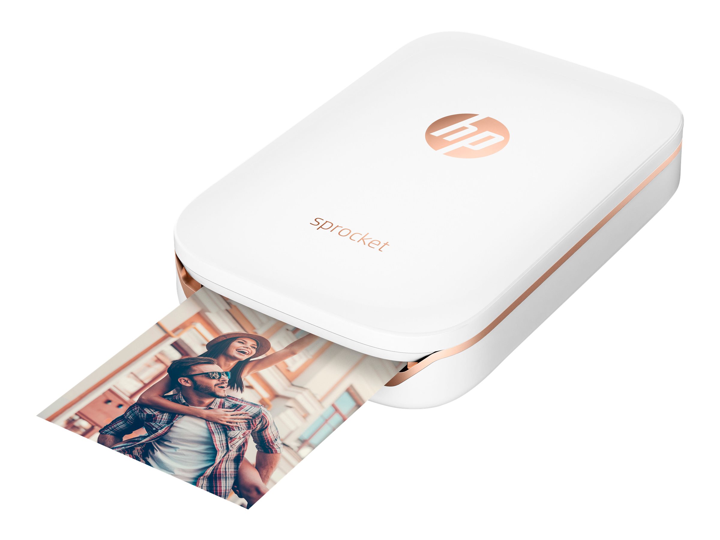 HP Sprocket Photo - imprimante - couleur - zinc - avec Papier photo HP ...