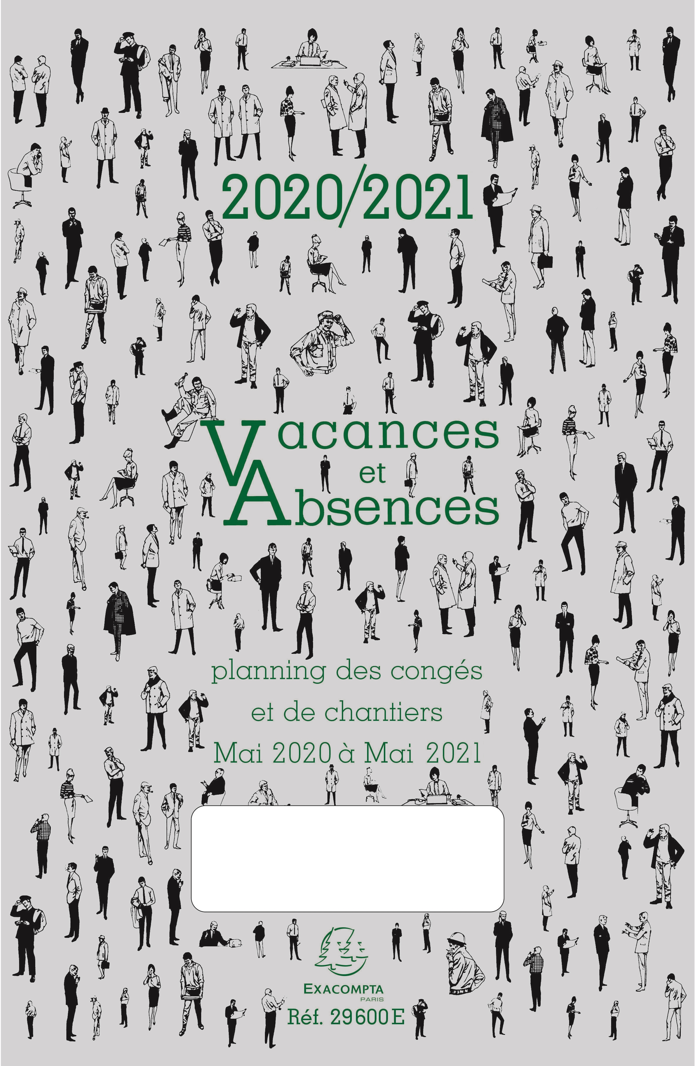 Planning Des Conges Vacances Et Absences De Mai 2020 A Mai 2021 Exacompta Pas Cher Bureau Vallee
