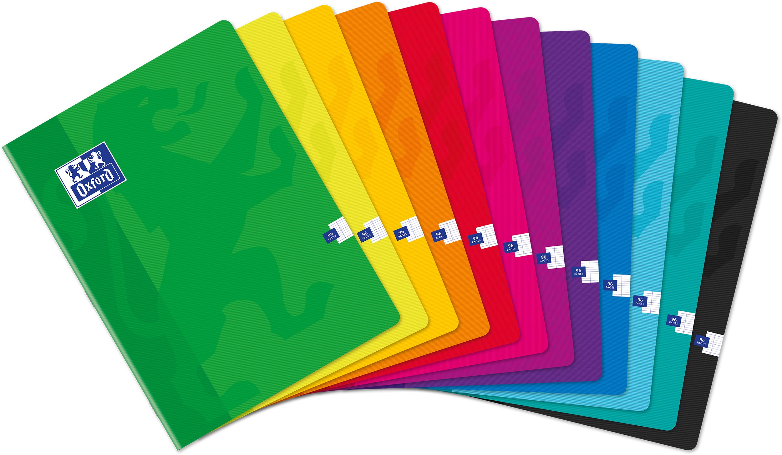 Oxford Cahier 24 x 32 cm 96 pages grands carreaux (Seyes) disponible dans différentes