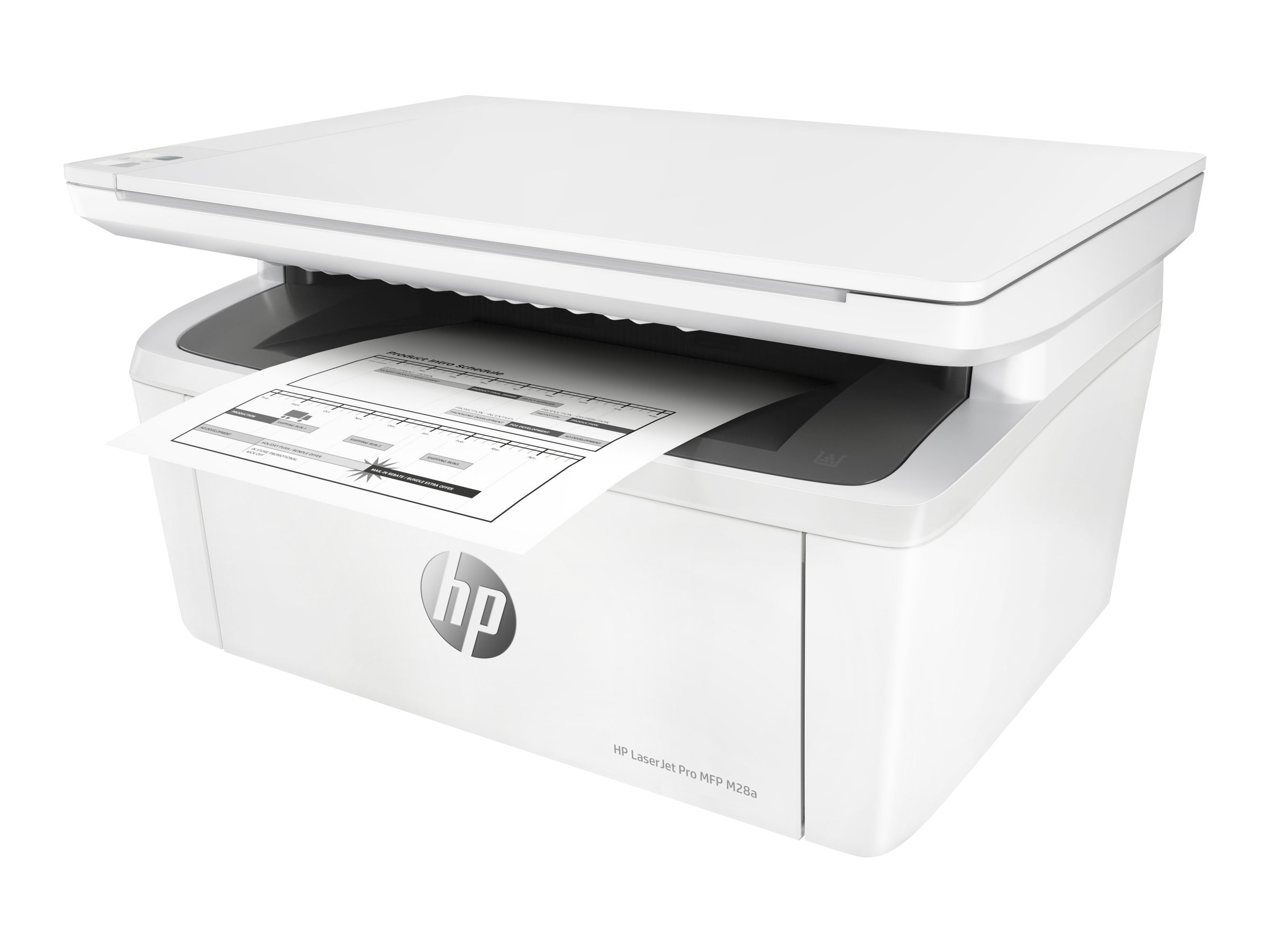 Hp Laserjet Pro Mfp M28a Imprimante Multifonctions Noir Et Blanc Pas Cher Bureau Vallee