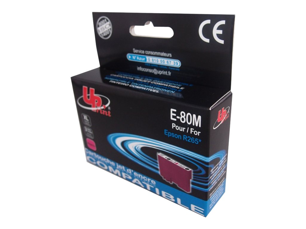 Cartouche Encre Bureau Vallée Epson Epson T0803 Colibri - compatible UPrint E.80M - magenta - cartouche d