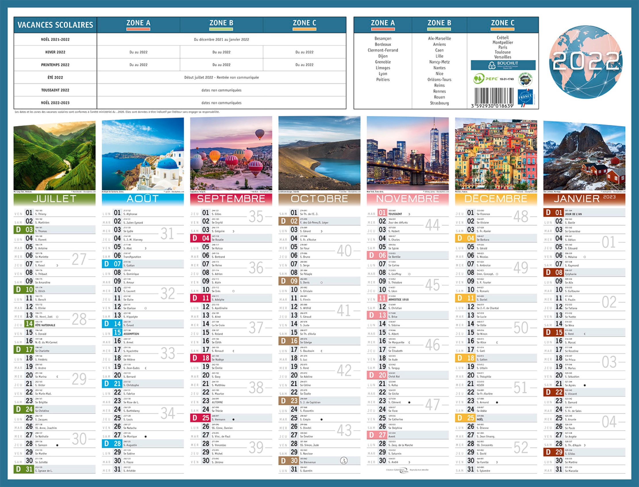 Calendrier 2025 Bureau Vallée : L'allié Indispensable pour une Année Organisée et Productive