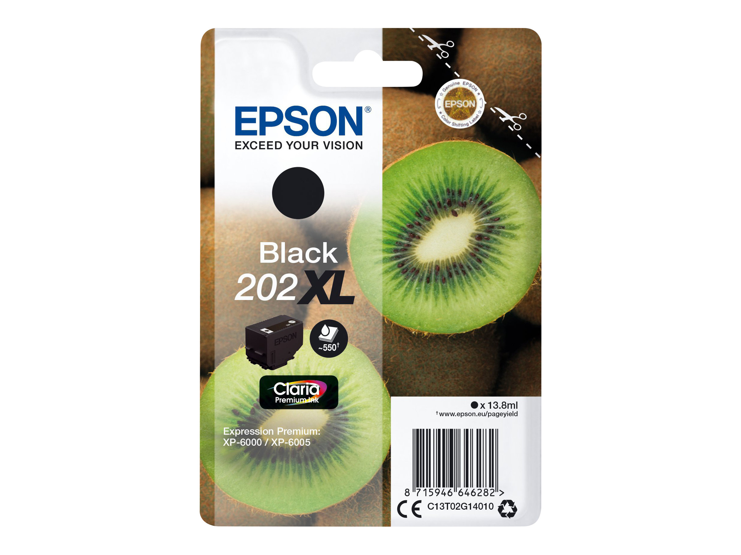 Cartouche Epson Bureau Vallee Epson 202XL Kiwi - noir - cartouche d'encre originale Pas Cher | Bureau