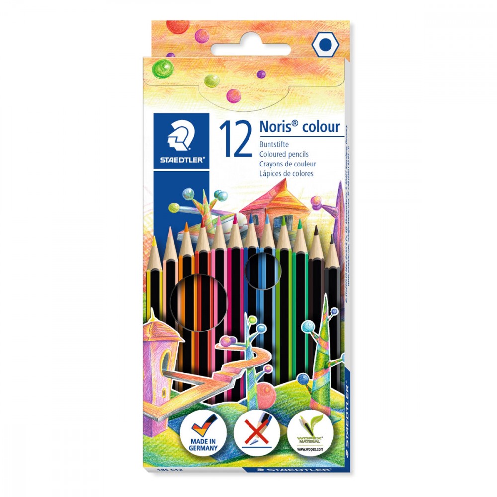 Staedtler Noris Color 12 Crayons de couleur Pas Cher Bureau Vallée