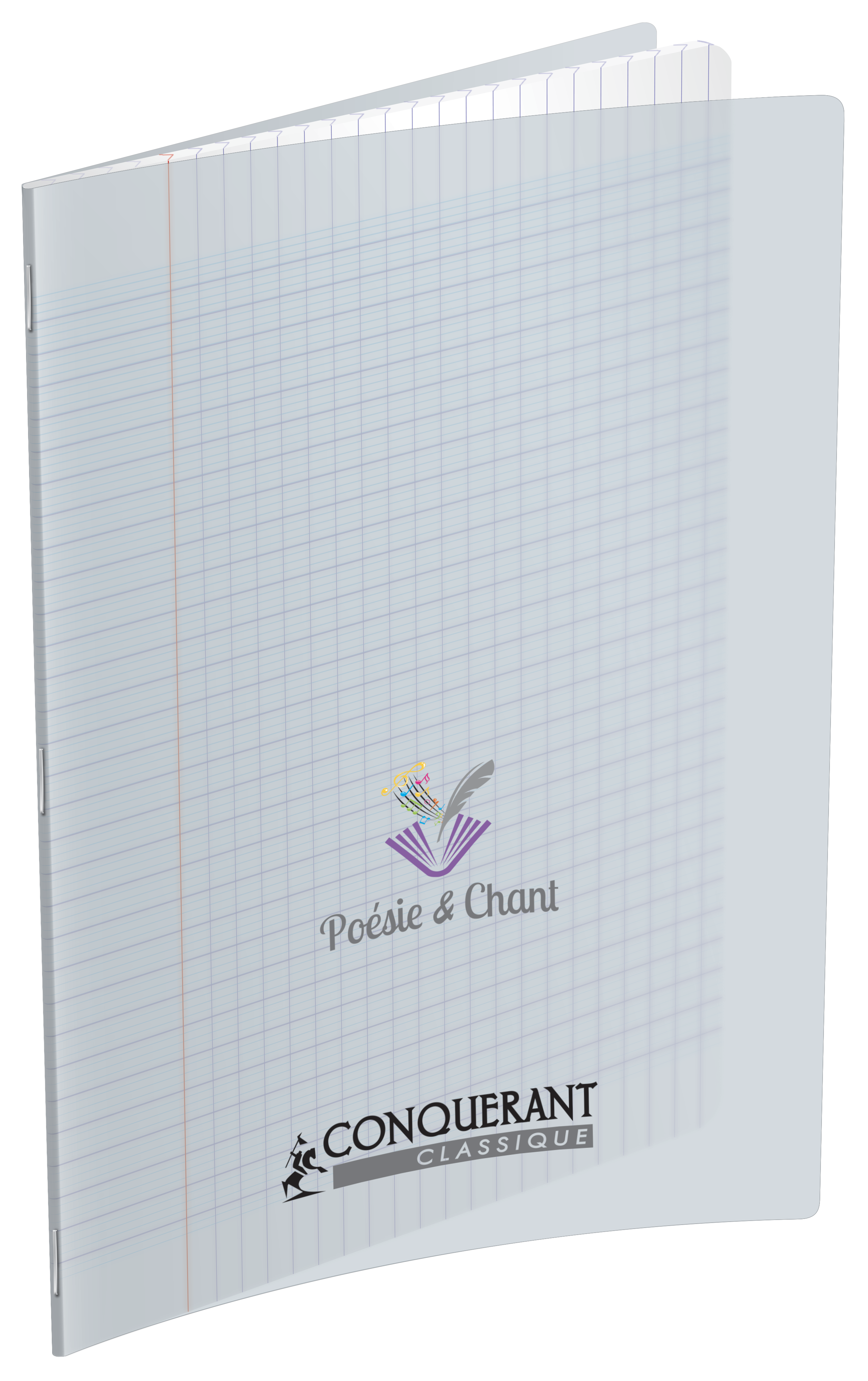 Pages De Garde Cahier Poésie Musique Conquérant - Cahier de musique et Chants - A4 - 96 pages Pas Cher