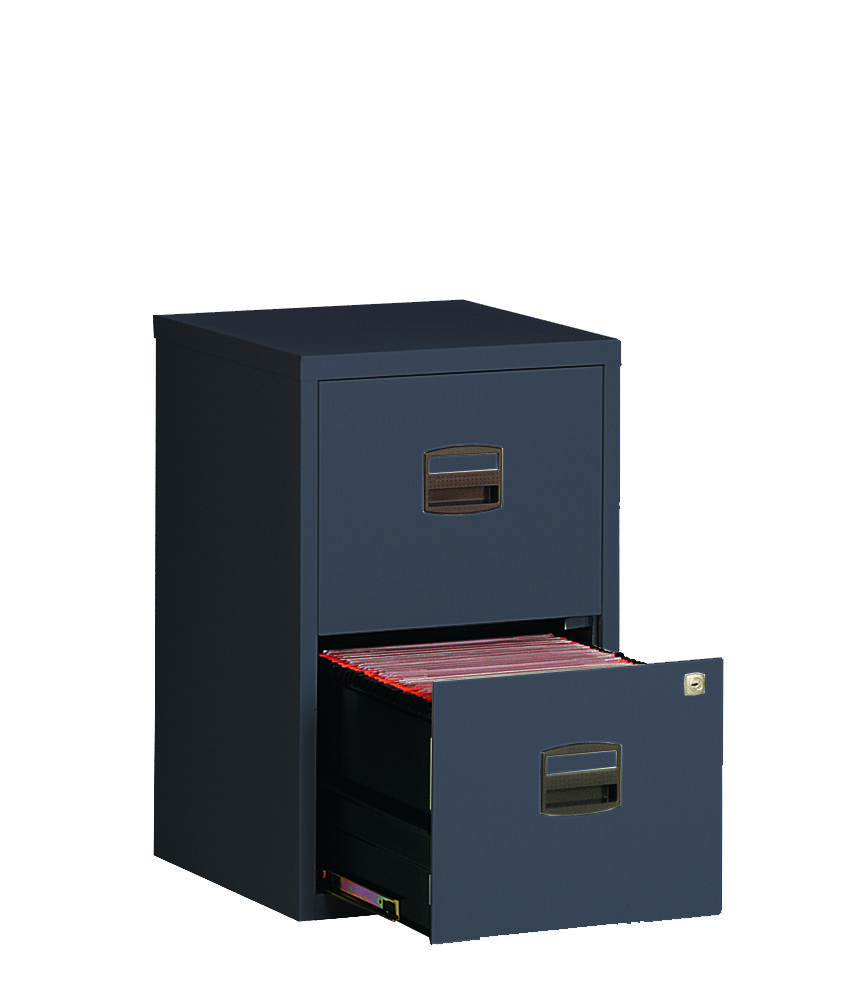 Classeur 2 Tiroirs Pour Dossiers Suspendus 67 X 41 X 40 Cm Anthracite