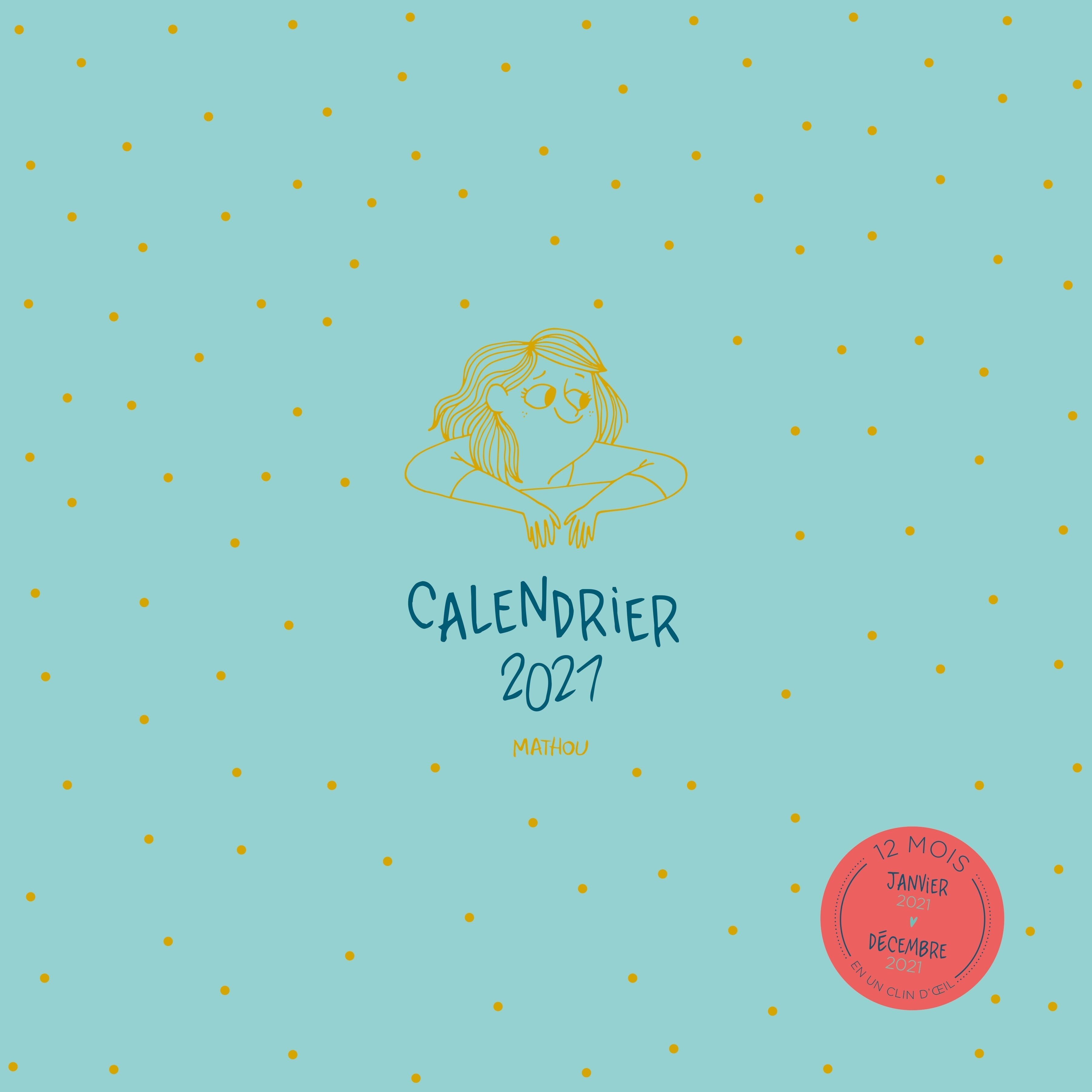 Calendrier mural Mathou 2021 Pas Cher Bureau Vallée