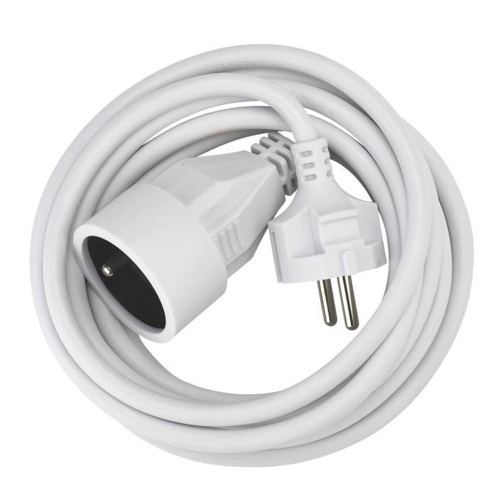 Ednet Asl8 Rallonge Electrique Avec Prise Terre 3m Pas Cher Bureau Vallee
