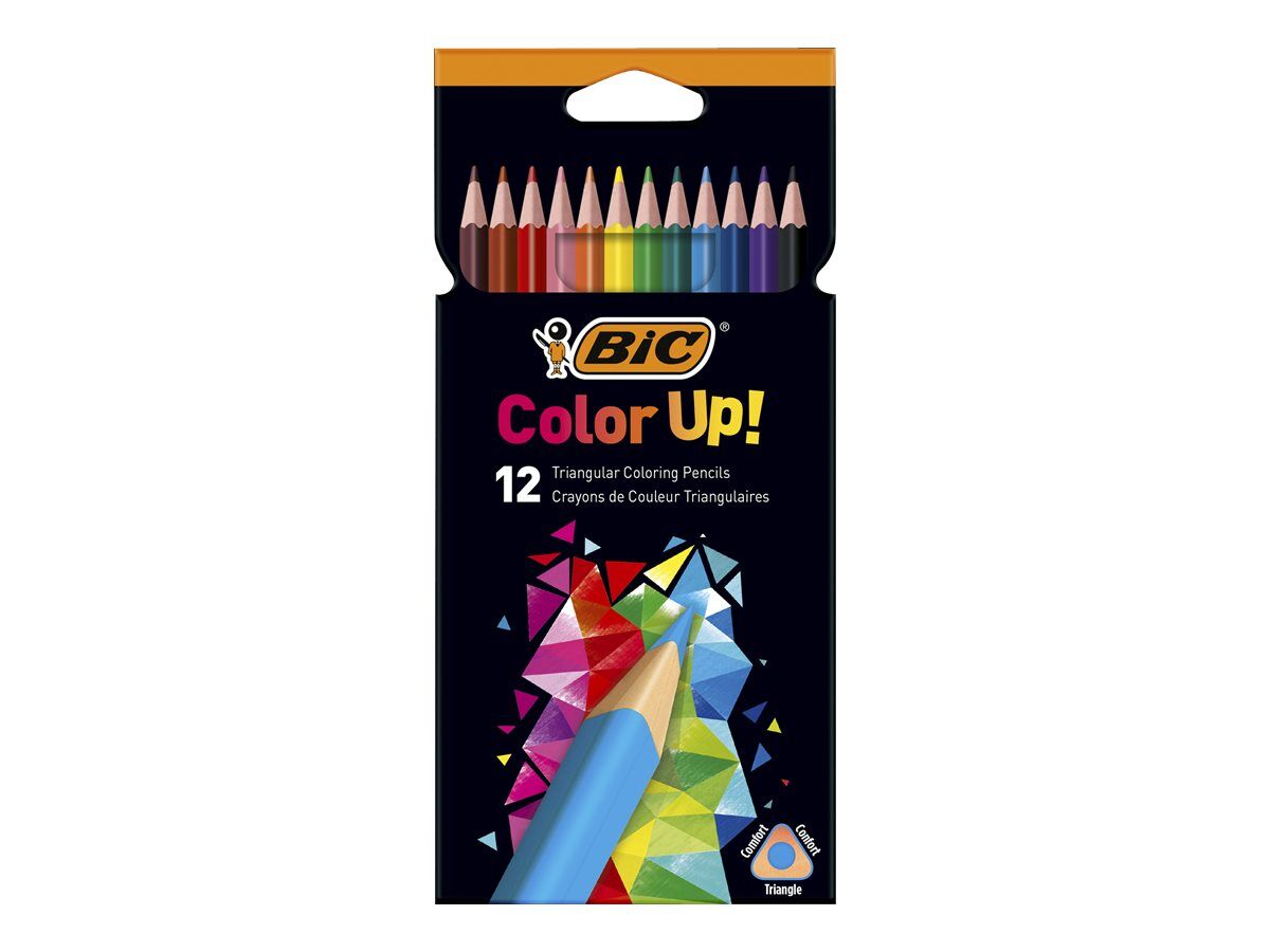 BIC Color UP! - 12 Crayons de couleur Pas Cher | Bureau Vallée