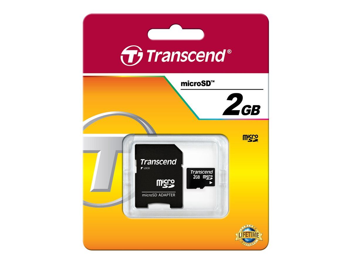Transcend Carte m moire 2 Go Class 2 microSD Pas Transcend Carte m moire 2 Go Class 2 microSD Pas