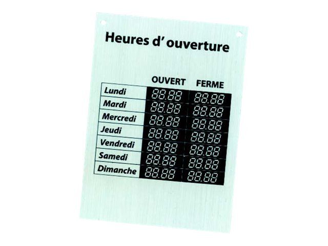 Pickup Panneau Heures D Ouverture Pas Cher Bureau Vallee