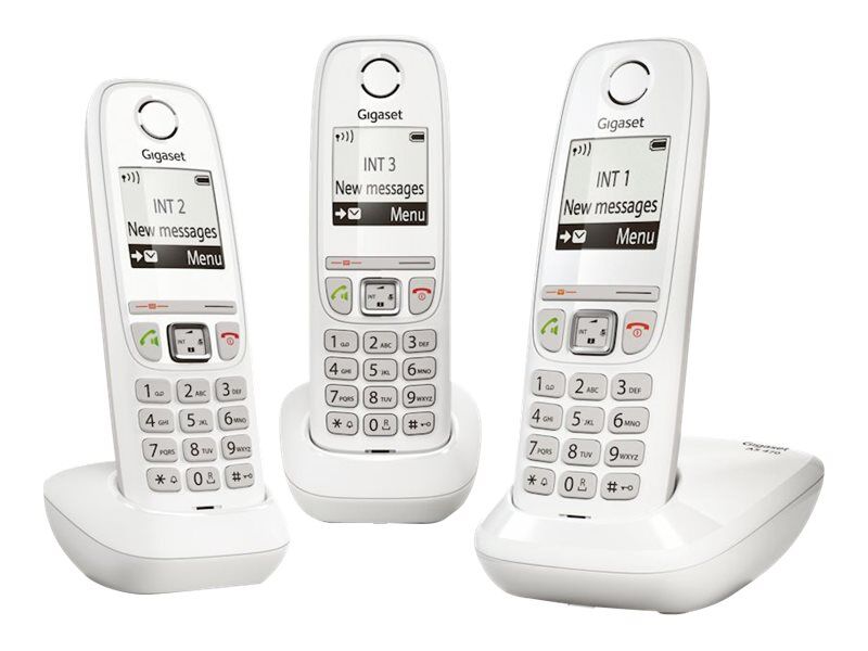 Gigaset AS470 Trio - téléphone sans fil + 2 combinés supplémentaires