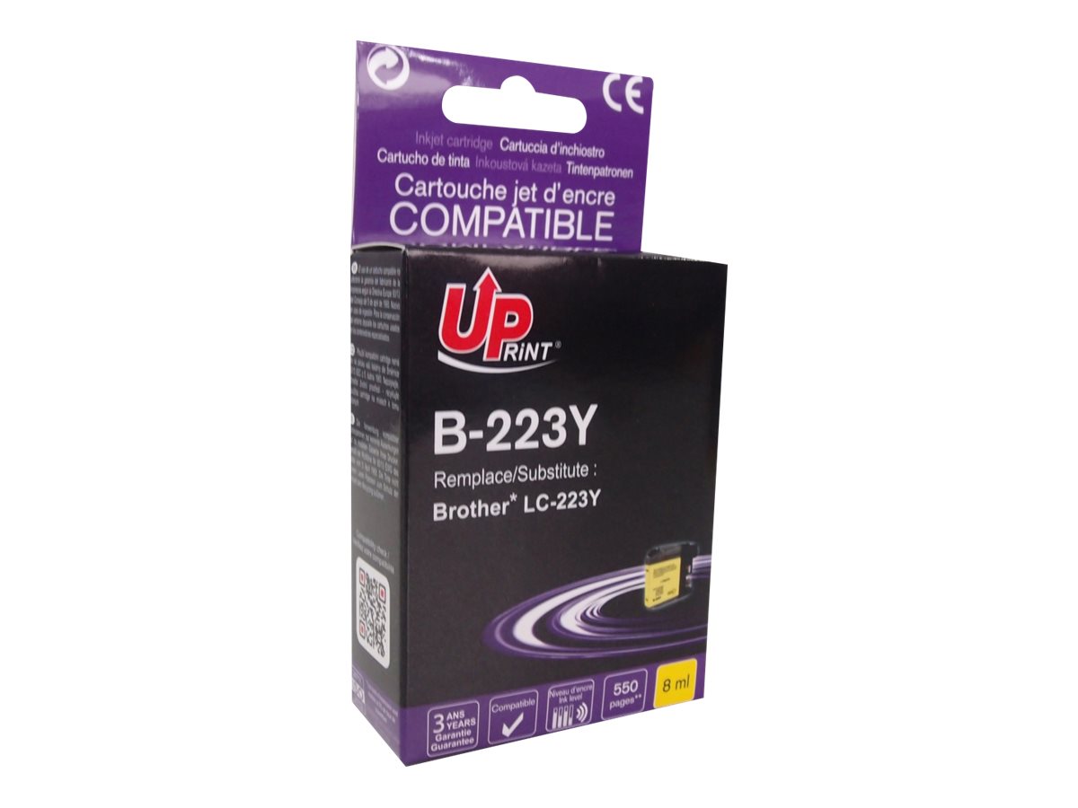Cartouche compatible Brother LC223 - jaune - UPrint B.223Y 