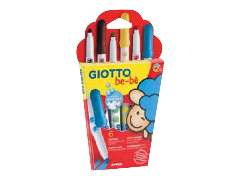 Giotto Bebe 6 Feutres Pointe Large Giotto Bebe 6 Feutres Pointe Large