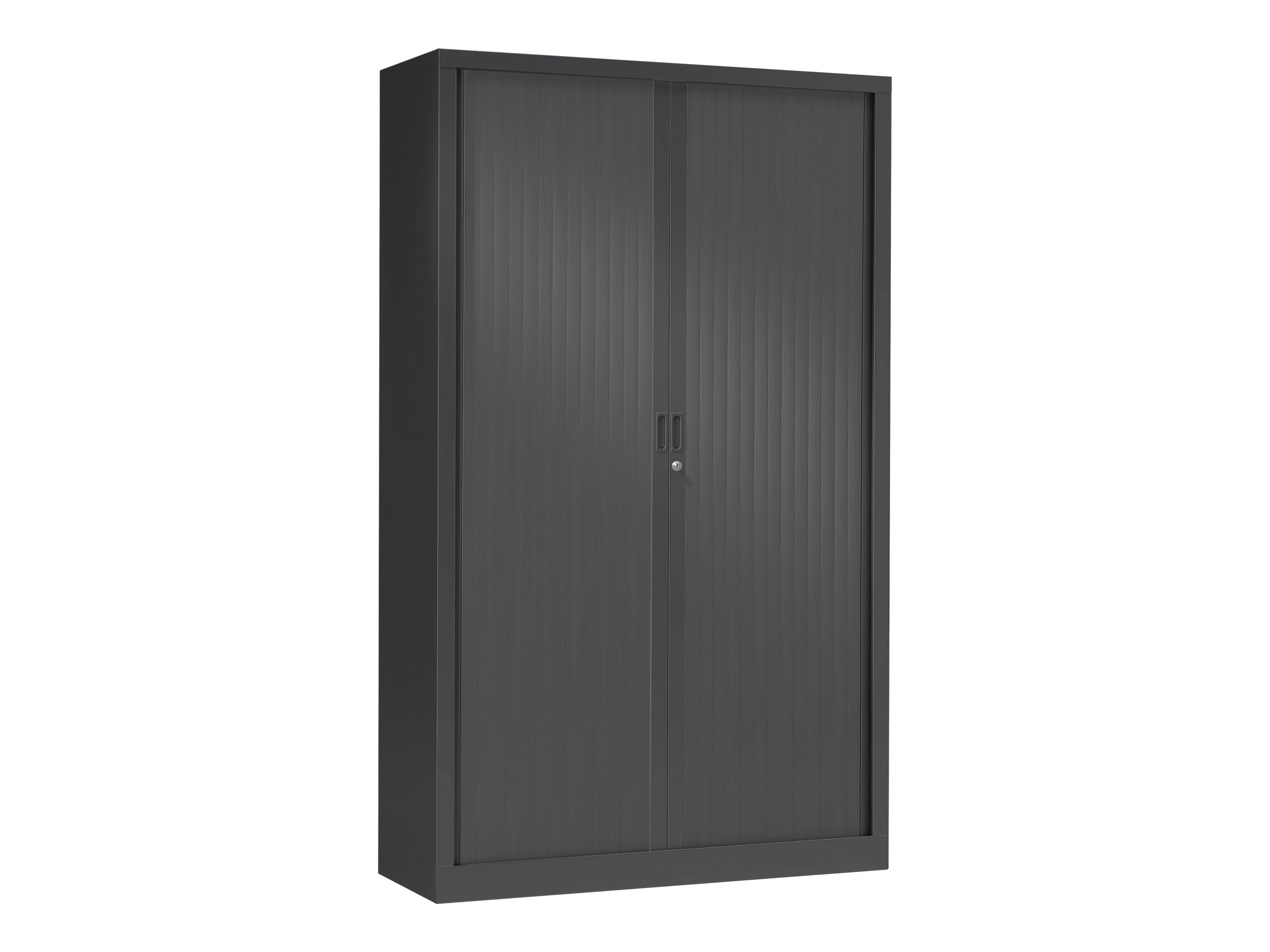 Armoire Haute Monobloc A Rideaux Generic 198 X 120 X 43 Cm Anthracite