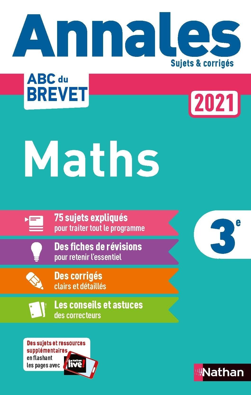 Annales Brevet Maths 2023 Corrigé Pdf Annales Brevet 2021 Maths - Corrigé Pas Cher | Bureau Vallée