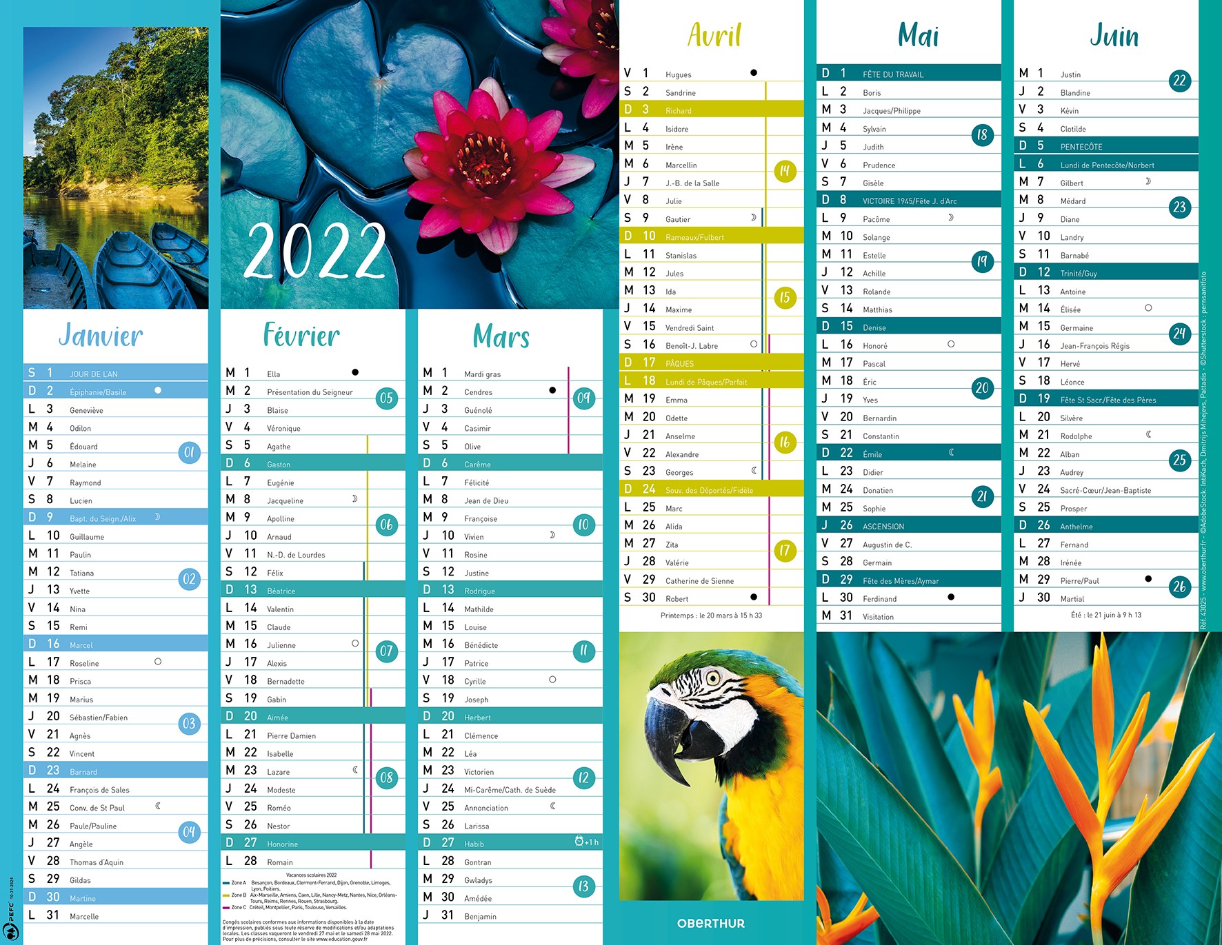 Calendrier 2022 21x27