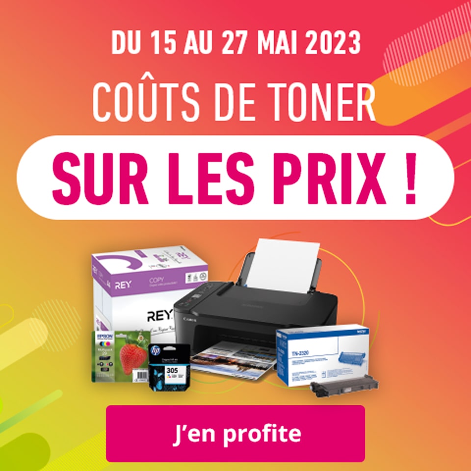 Coût de toners sur les prix