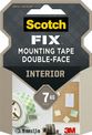 Scotch - Ruban de fixation - Mousse adhésive - 19 mm x 1,5 m