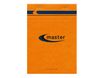 MASTER - Pack de 5 Blocs notes - A5 - 200 pages - petits carreaux - 70g