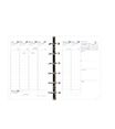 Recharge pour organiseur Minitimer - 1 semaine sur 2 pages - 9 x 12,5 cm - Quo Vadis