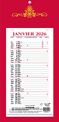 Quo Vadis Skytos - Calendrier bloc mensuel - 20 x 41,5 cm - disponible dans différentes couleurs