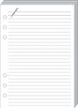 Quo Vadis Timer 17 - Recharge pour organiseur - 10 x 17 cm - fiches de notes blanches