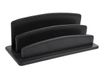 Quo Vadis Satiny - Trieur demi-rond 2 compartiments - 26 x 10,5 cm - noir