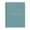Notebook Eco Emotions, Carton recyclé, A4, quadrillage 5x5 mm, 80 feuilles de 1 couleur, Miquelrius, Bleu.