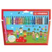 Stabilo Trio A- Z - 24 Feutres - couleurs assorties - pointe moyenne