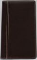 Agenda de poche spiralé Interplan Palermo - 1 semaine sur 2 pages - 9 x 16 cm - marron - Brepols