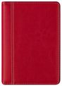 Agenda de poche spiralé Delta Palermo - 1 semaine sur 2 pages - 8 x 12 cm - rouge - Brepols