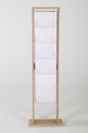 INOVSHOP - Présentoir de journaux de sol - 1 x 5 compartiments A4 - bois foncé