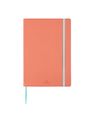 Oberthur Carmen - Carnet de notes souple A5 - pointillés - 200 pages - corail