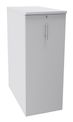 Caisson TOWER - L44 x H114 x P80 cm - 3 tablettes + 1 support DS réglable - structure blanc perle - dessus et façade blanc perle
