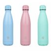 Aqua Pastel - Gourde Bouteille isotherme 500 ml - double paroi - disponible dans différentes couleurs - Viquel