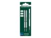 Monteverde - 2 Recharges pour roller Montblanc - bleu - pointe fine