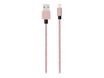 Bigben - câble de charge et de synchronisation USB/Connectique Lightning - 2 m - tissé rose