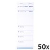 Exacompta - 50 Blocs brasserie - 50 feuilles - 95 x 260 mm - en double